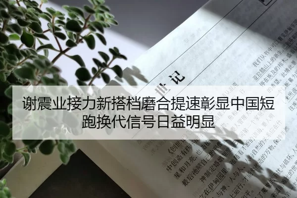 谢震业接力新搭档磨合提速彰显中国短跑换代信号日益明显