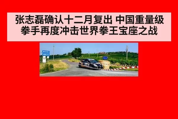 张志磊确认十二月复出 中国重量级拳手再度冲击世界拳王宝座之战